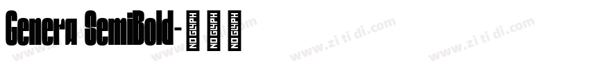 Genera SemiBold字体转换